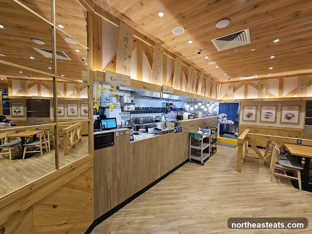 Restaurant Interior with Wooden Accents