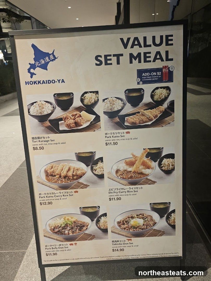 HOKKAIDO-YA VALUE SET MEAL