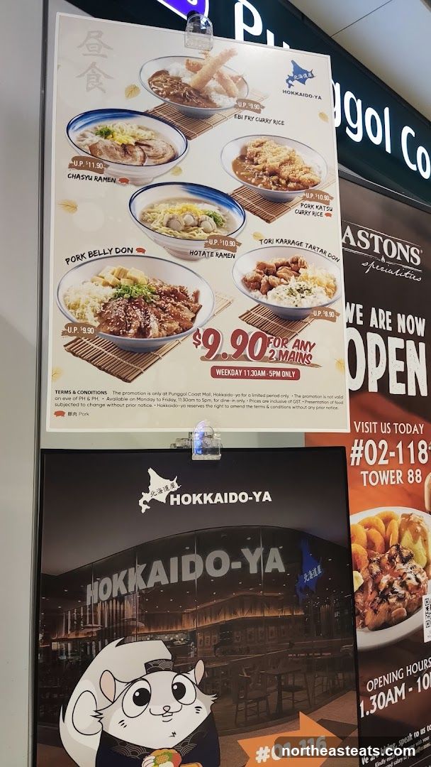 Hokkaido-Ya Menu and Storefront Image