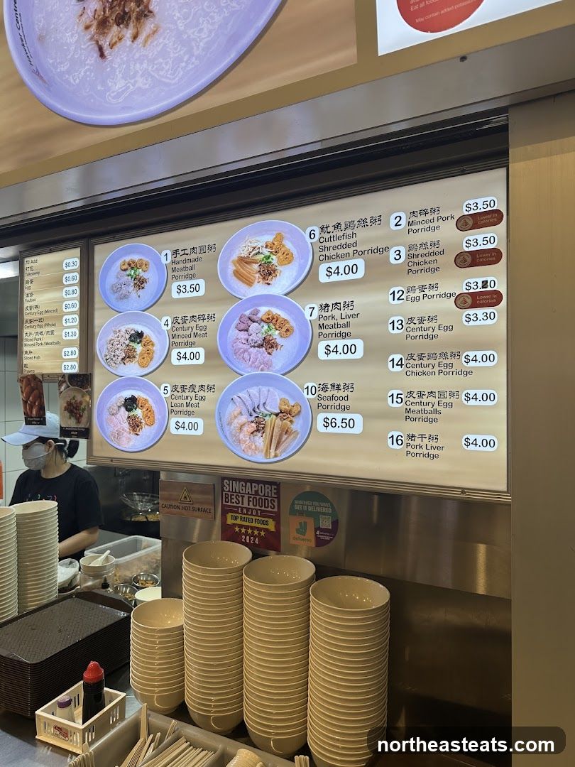 Porridge Menu