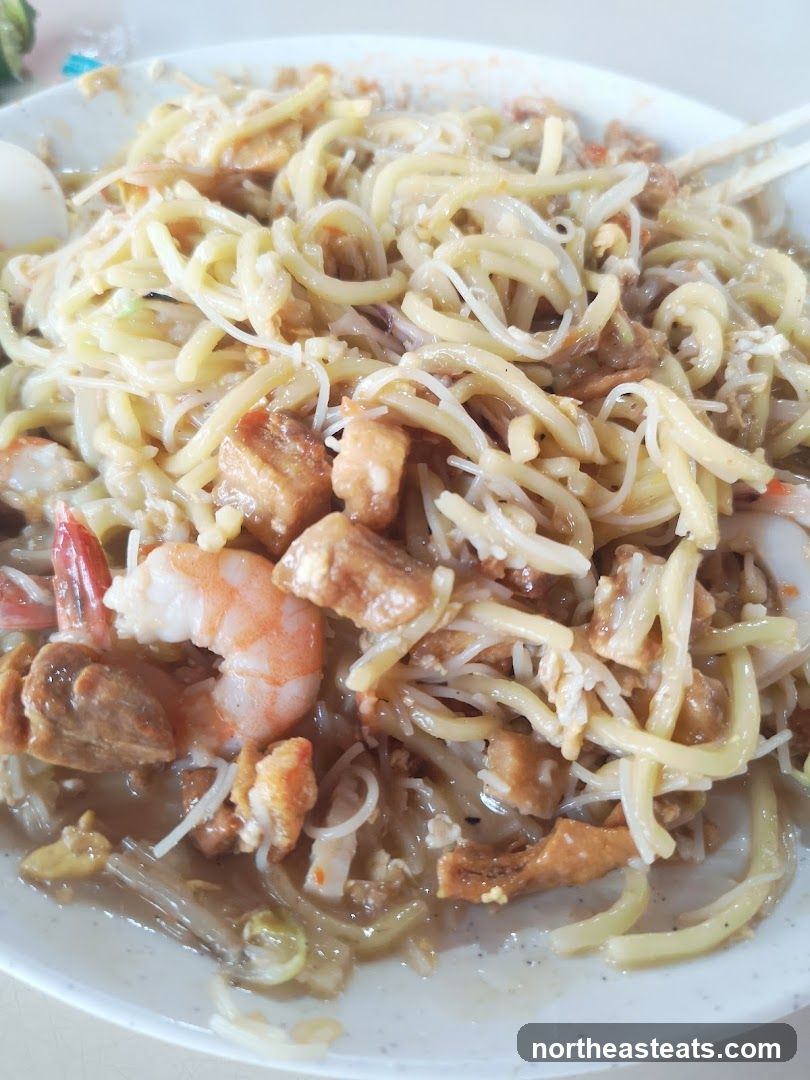 Noodles with Shrimp and Tofu