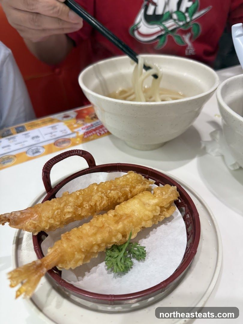 Tempura Shrimp and Udon Noodles