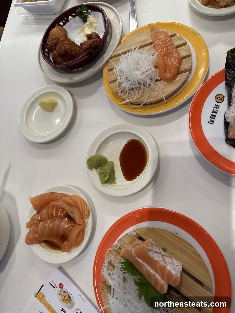 Sushi and Fried Food
