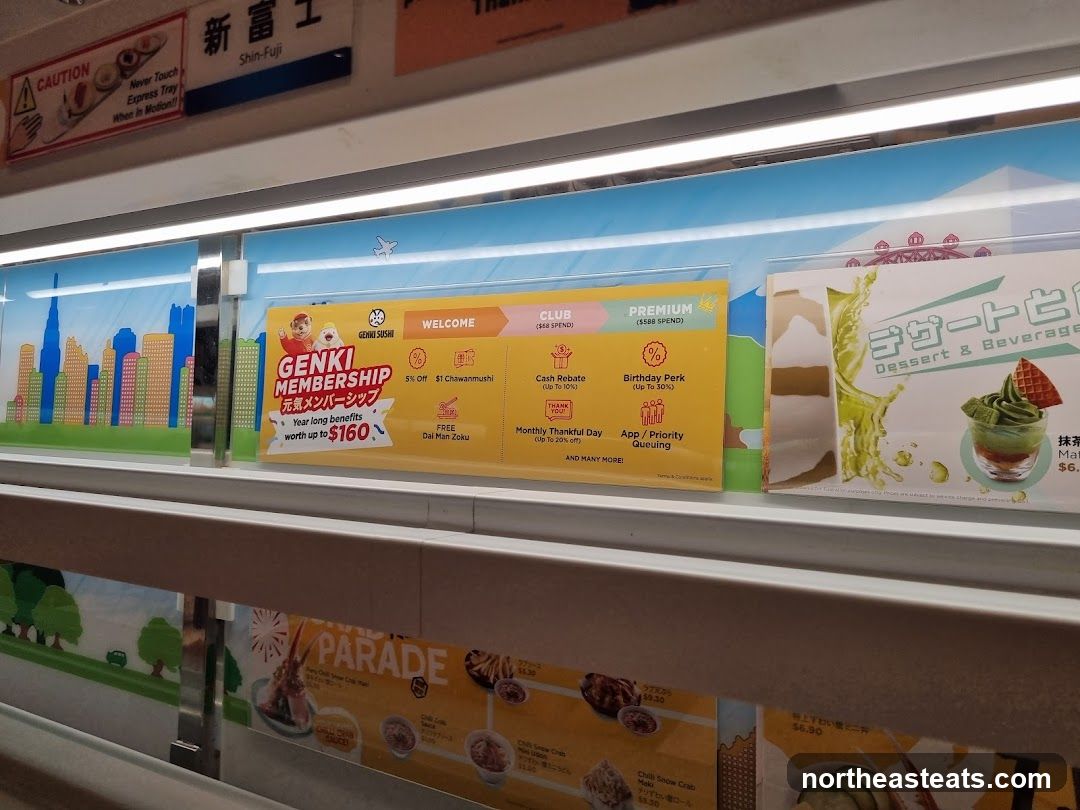Genki Sushi Membership and Menu