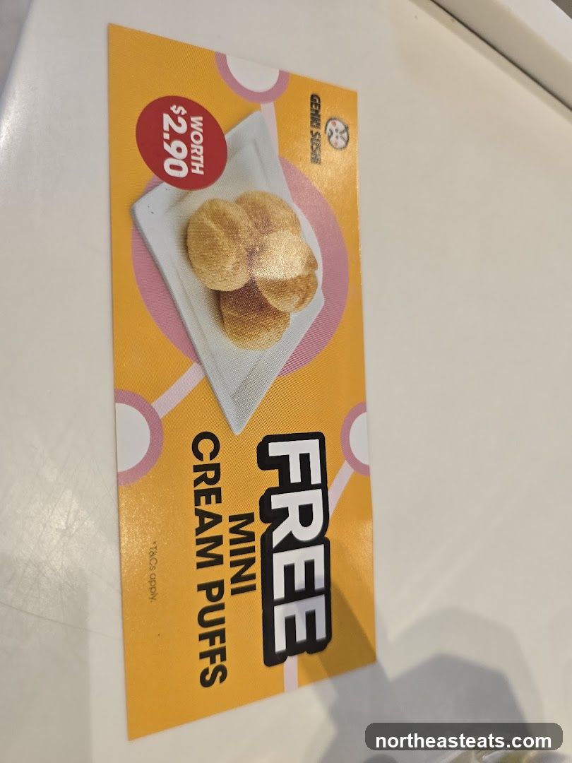 Genki Sushi Free Mini Cream Puffs Offer