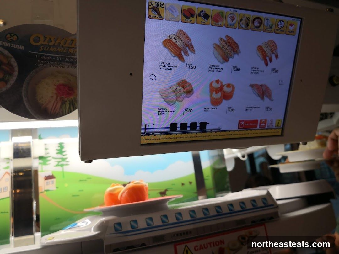 Sushi Train Menu