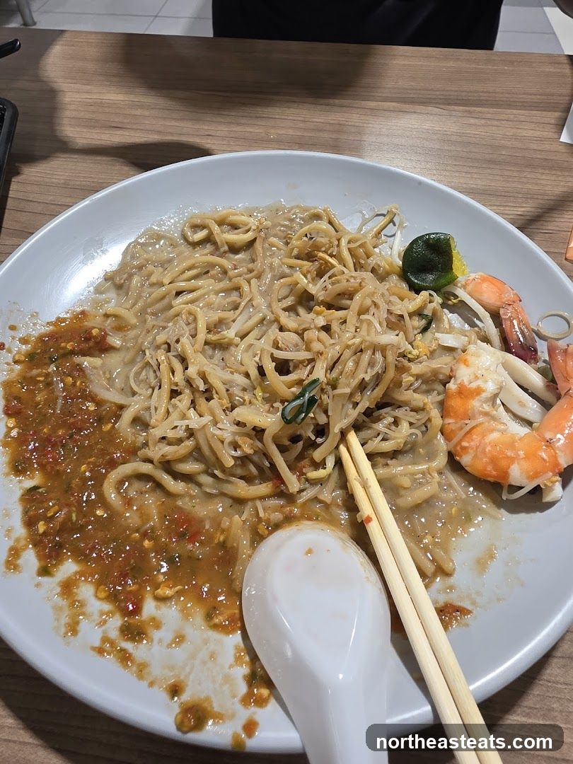Noodles with Shrimp and Chili Sauce