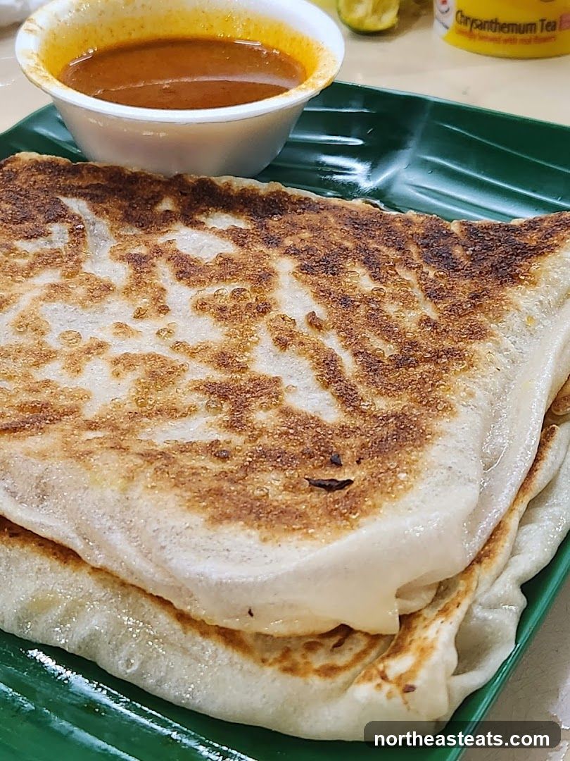 Roti Canai with Curry Sauce