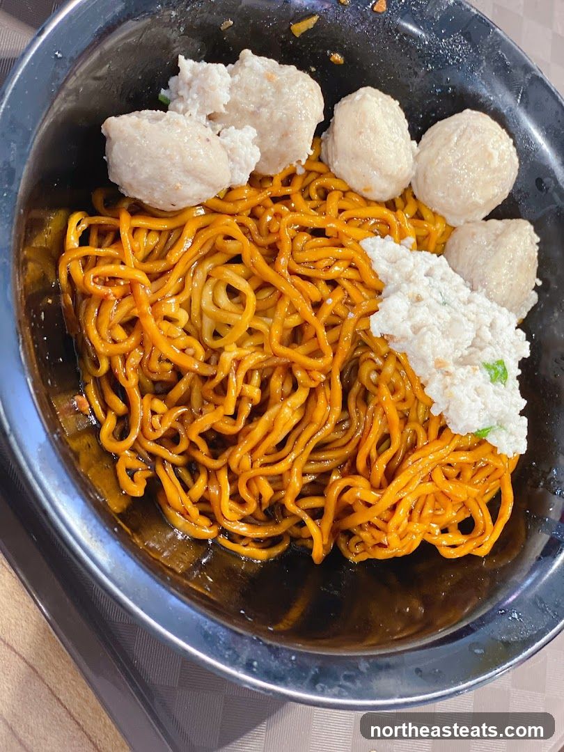 Noodles with Meatballs