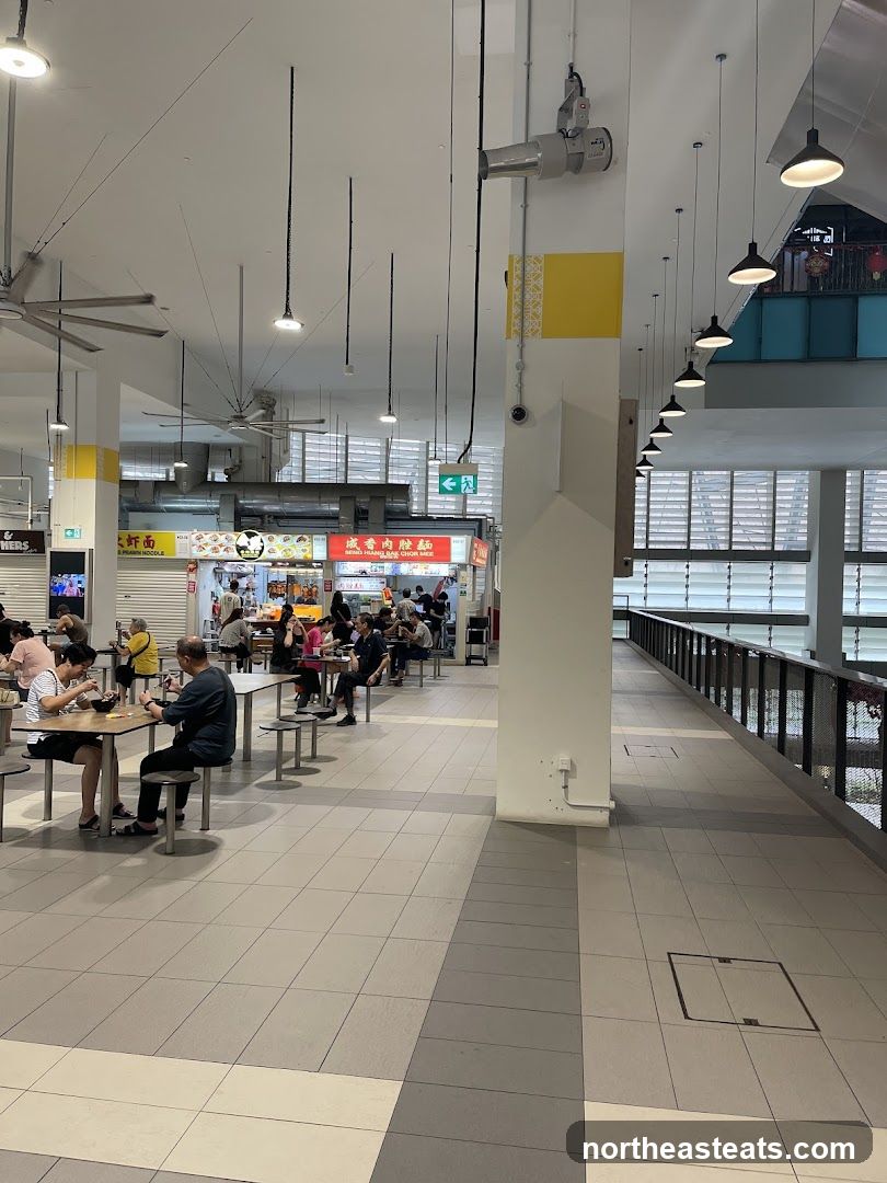 Food court with diners