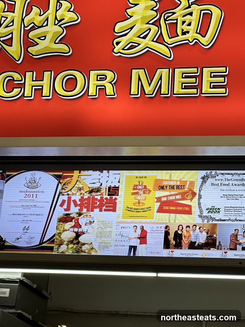 Bak Chor Mee Stall Signage