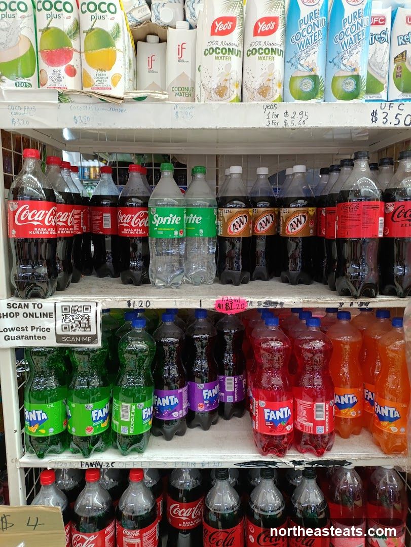 Bottled Drinks on Shelves