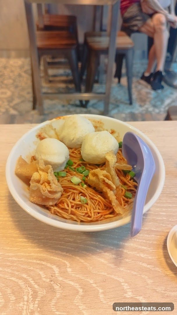 Noodle Dish with Fish Balls