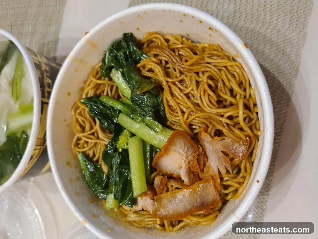 Noodles with Char Siu and Greens