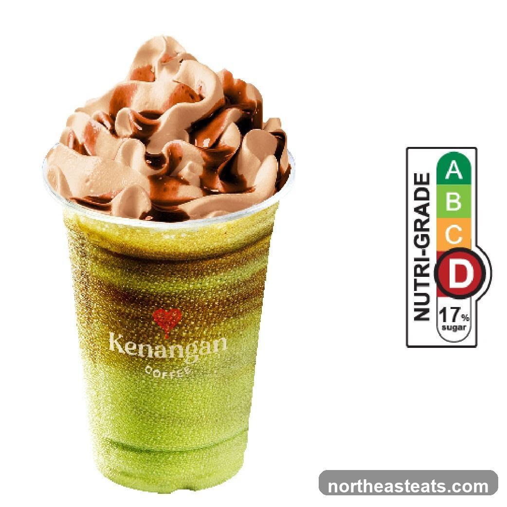Iced Coffee Drink with Nutri-Grade Label