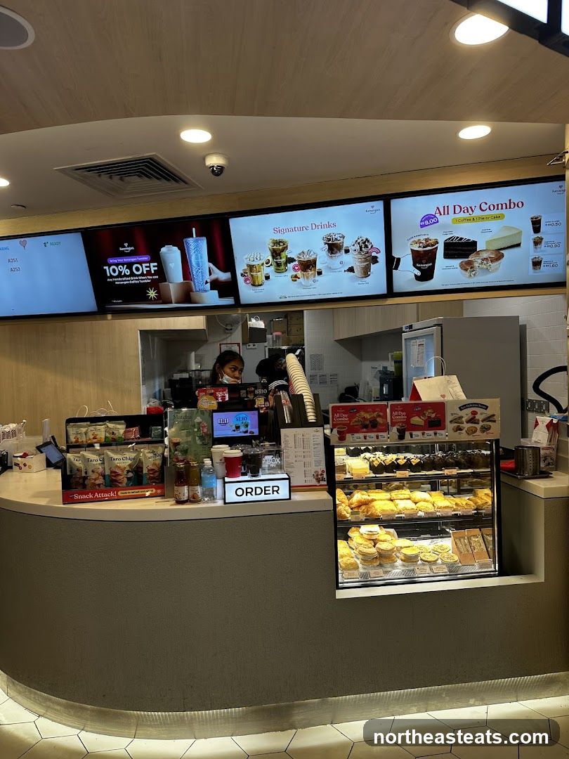 Cafe Counter with Menu Displays