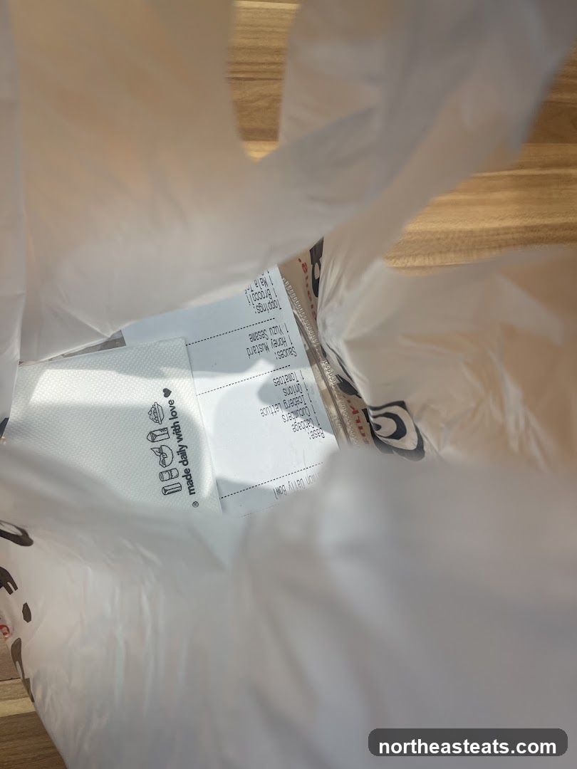 Receipt in a Bag