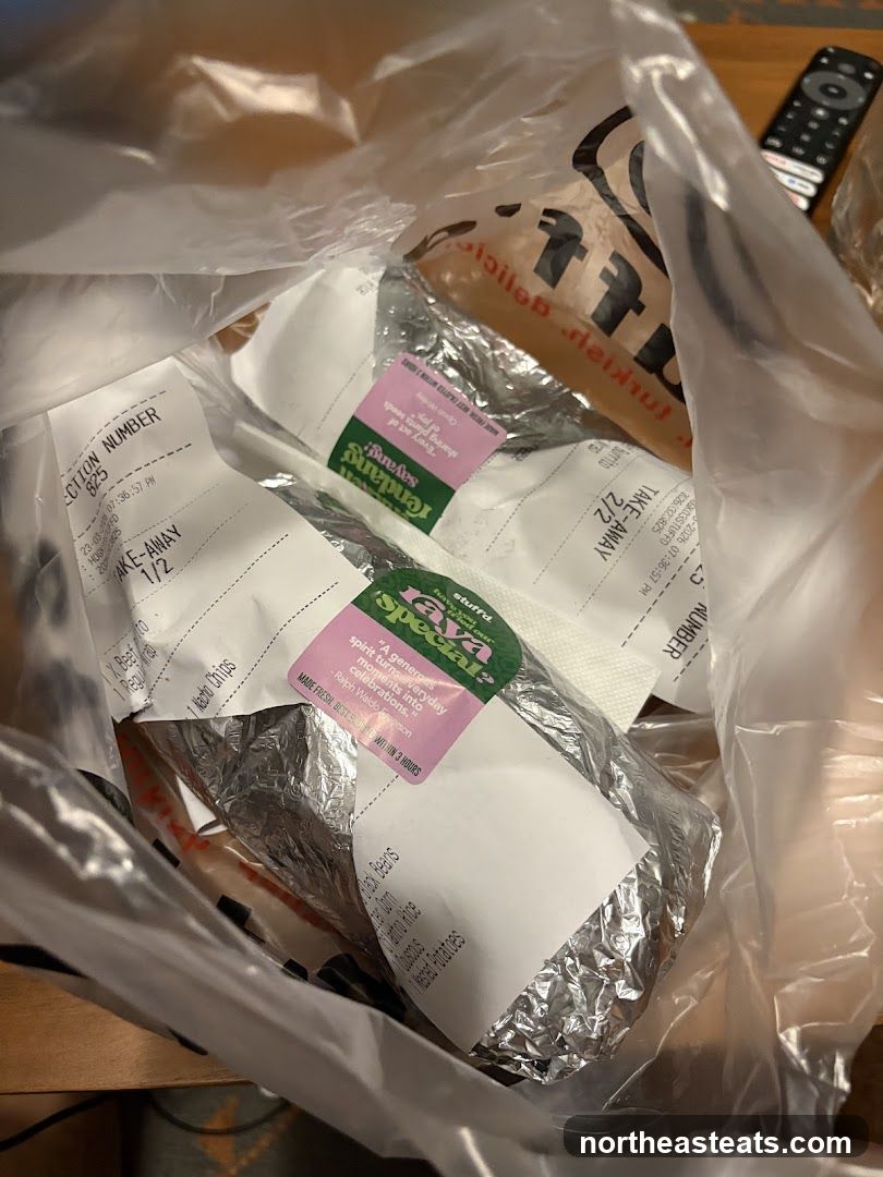 Take-away food bag