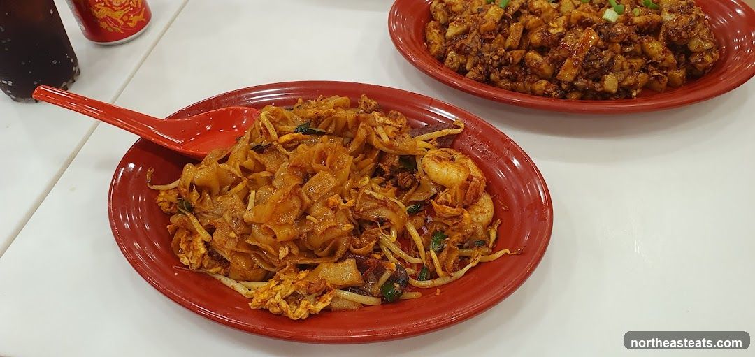 Fried Noodles and Fried Radish Cake
