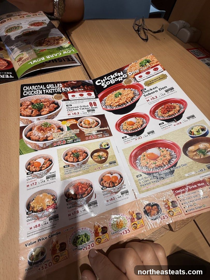 Chicken Soboro Don Menu