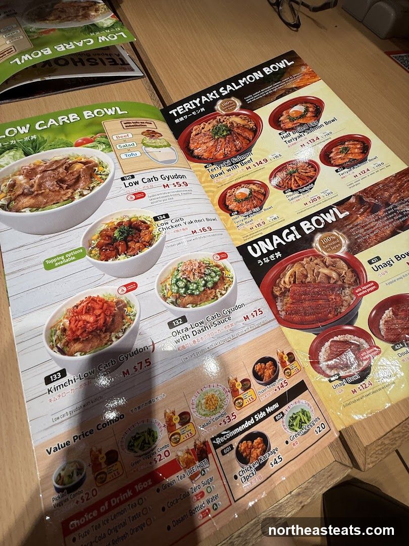 Teishoku Menu