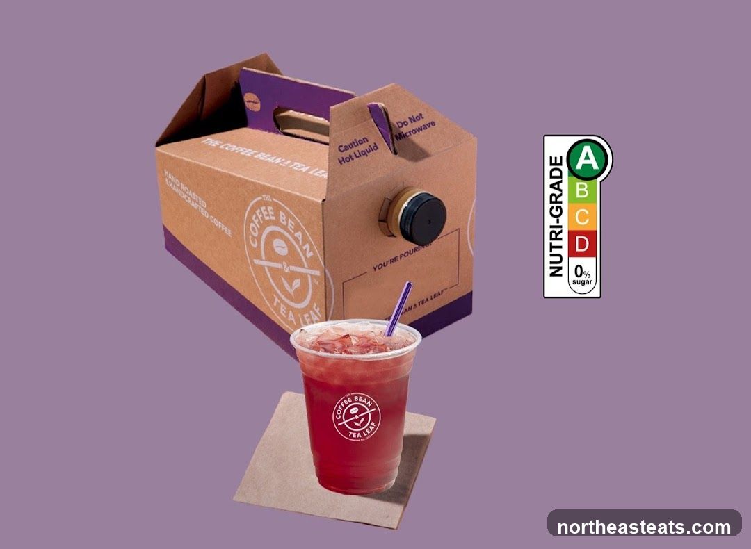 Coffee Bean & Tea Leaf Beverage Carrier and Drink