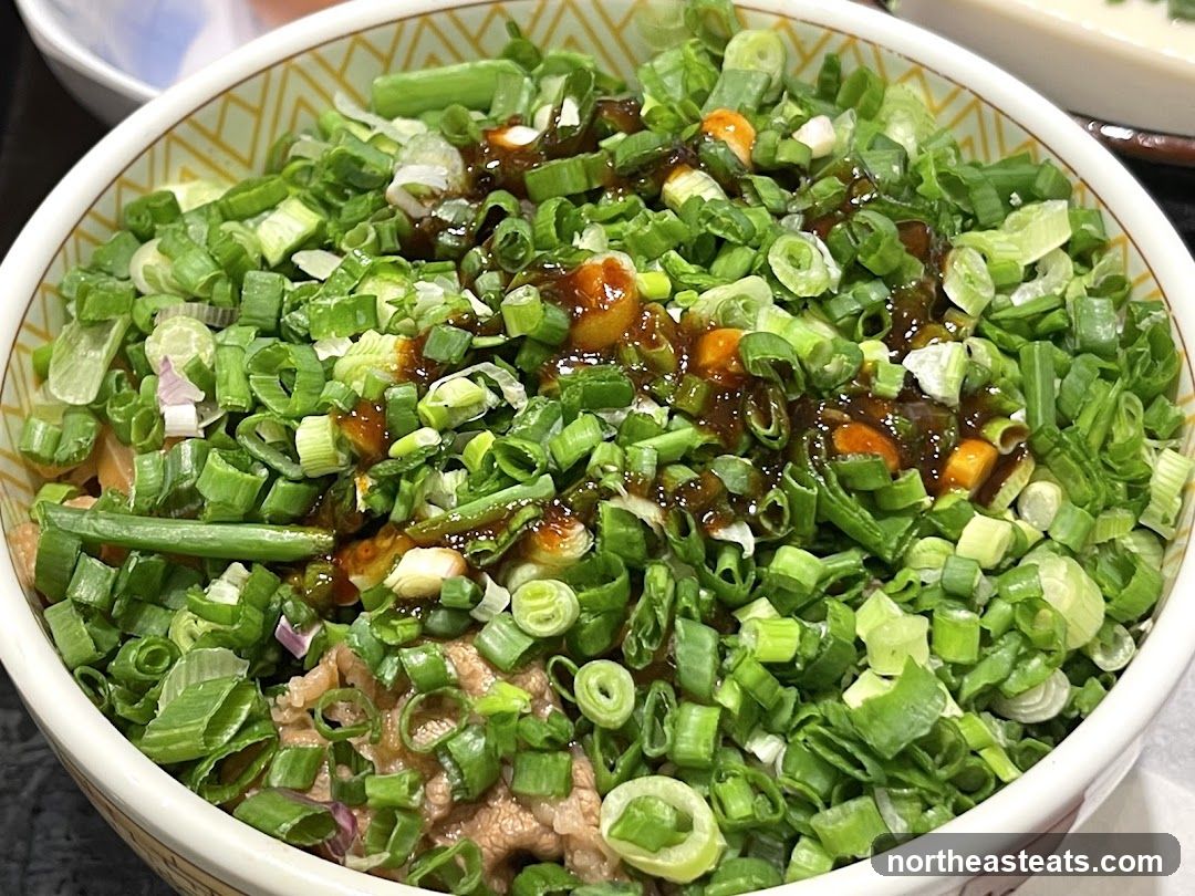 Minced Meat Bowl with Scallions