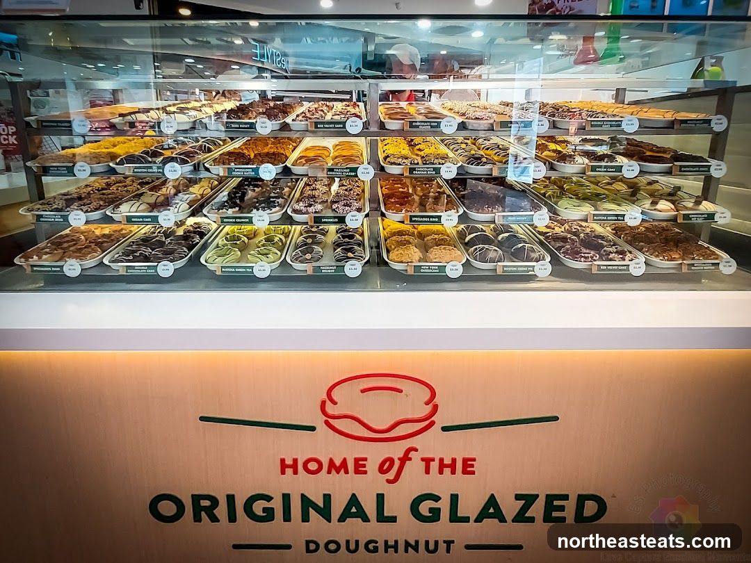 Display Case of Doughnuts