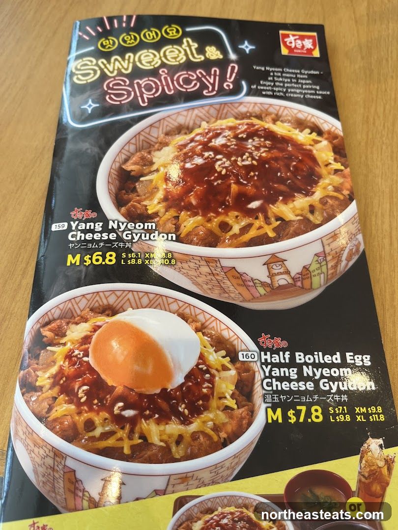 Sweet & Spicy Menu