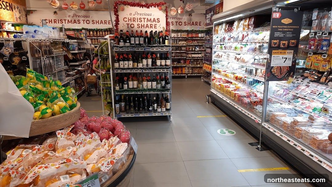 Christmas Display in a Grocery Store