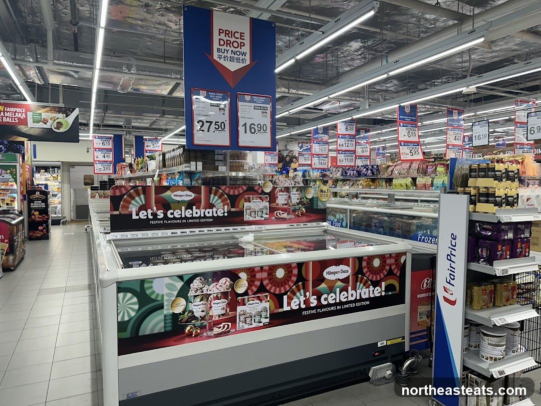 Supermarket Aisles with Frozen Desserts