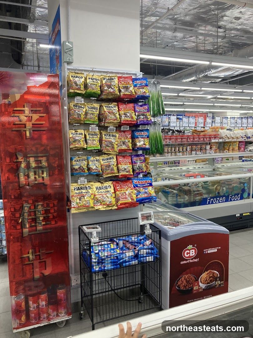 Candy and Frozen Food Aisles