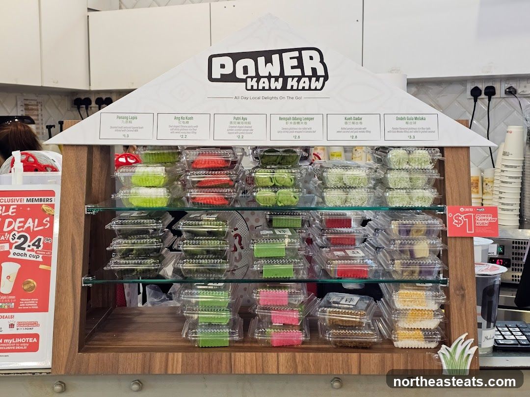 Display of traditional kueh