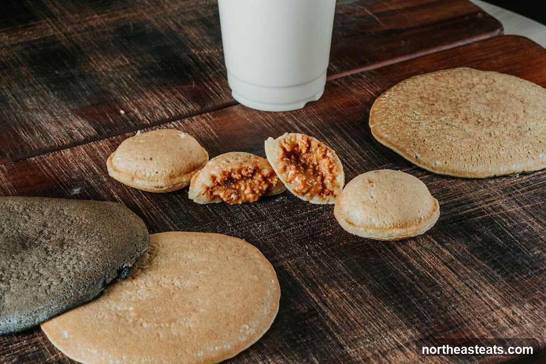 Pancakes with Peanut Butter Filling