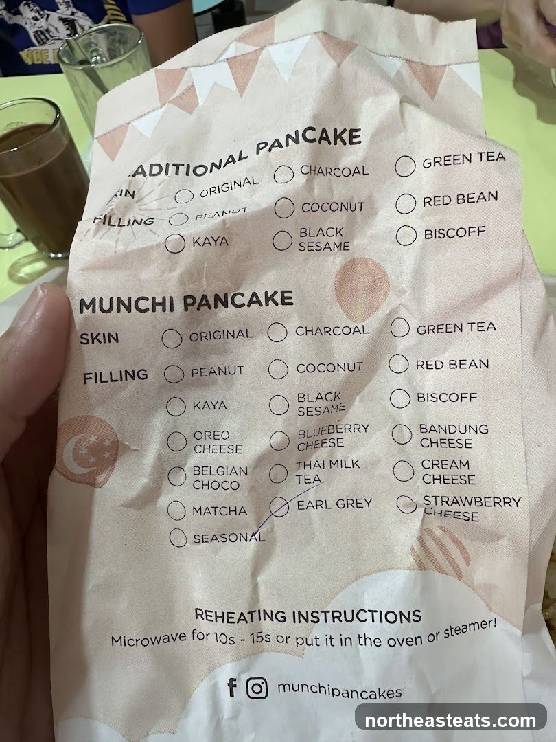 Pancake Menu