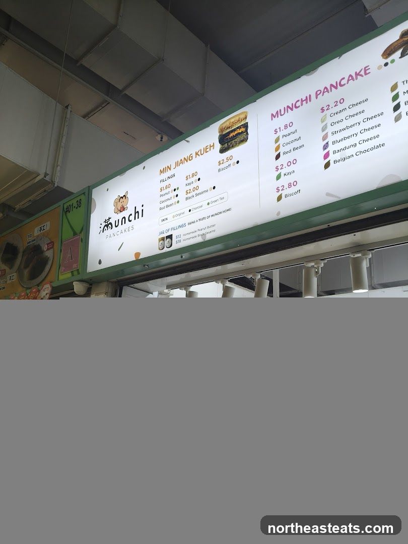 Munchi Pancakes Menu