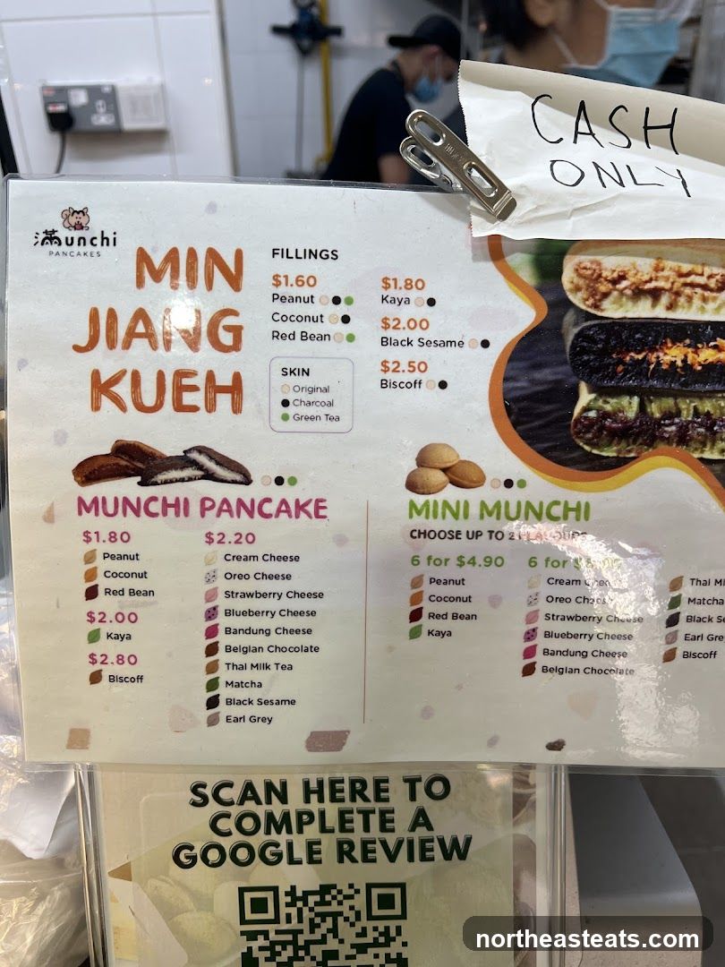 Min Jiang Kueh Menu