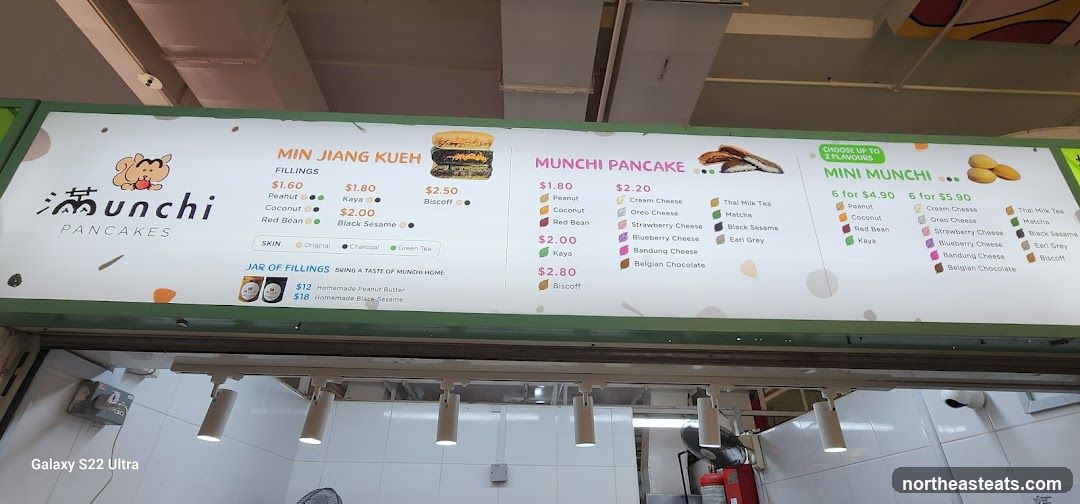 Munchi Pancakes Menu