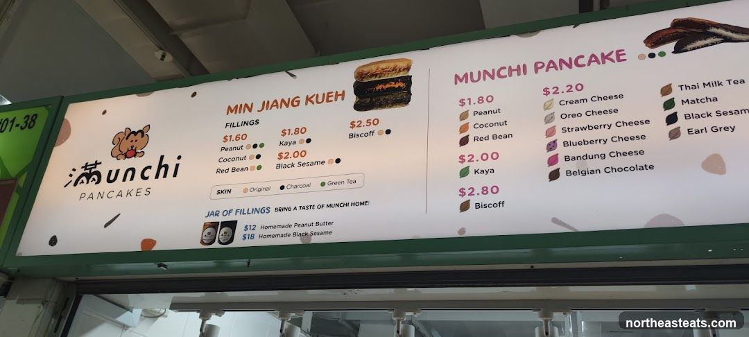 Munchi Pancakes Menu
