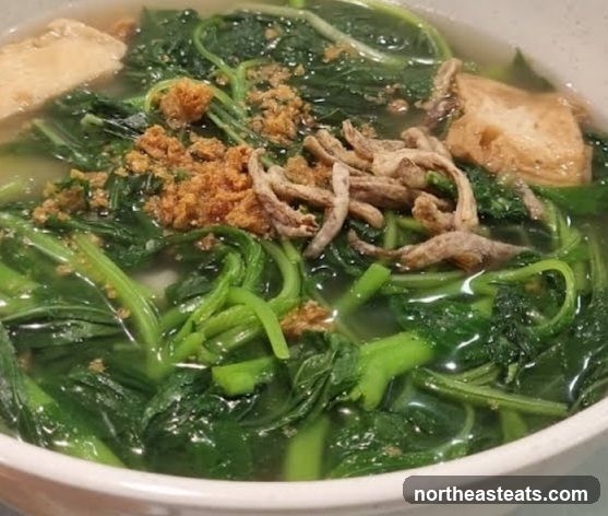 Vegetable Soup with Anchovies and Tofu