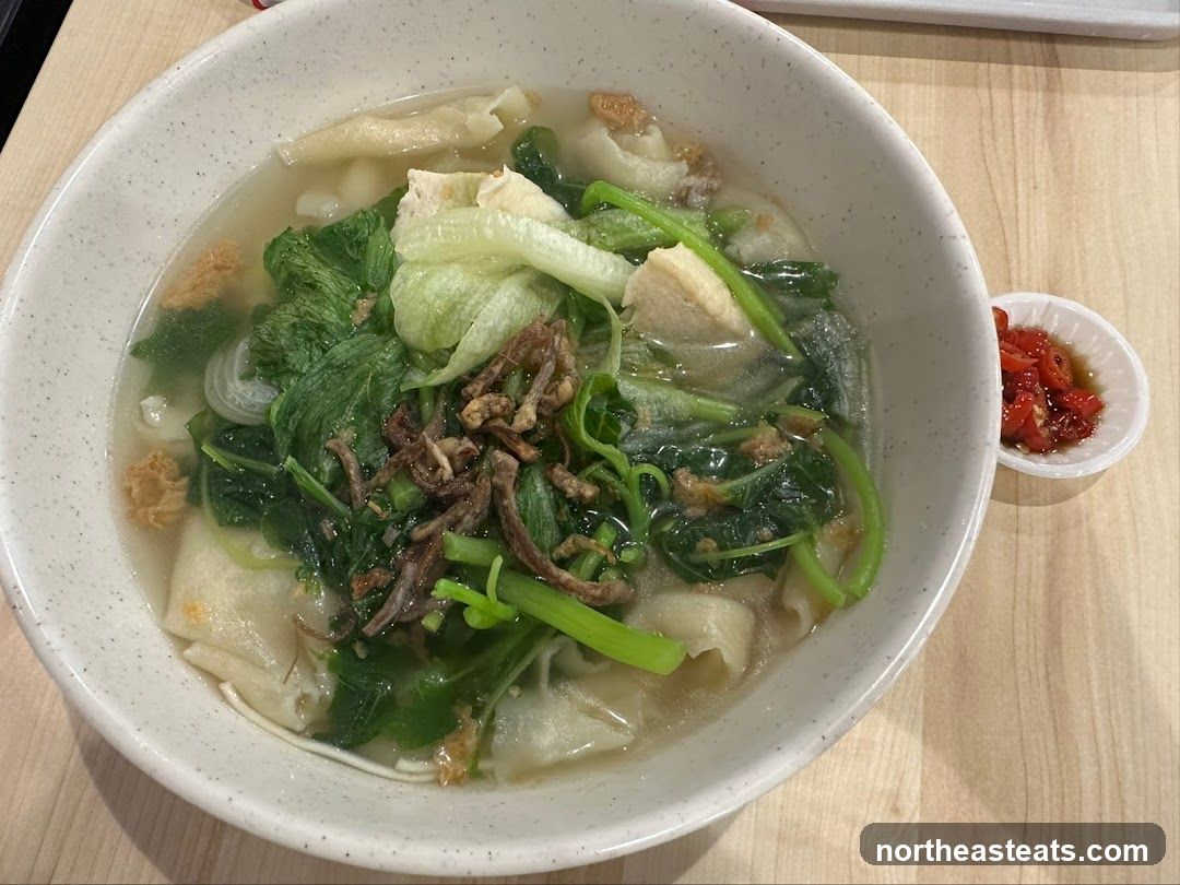 Noodle Soup with Vegetables and Chili