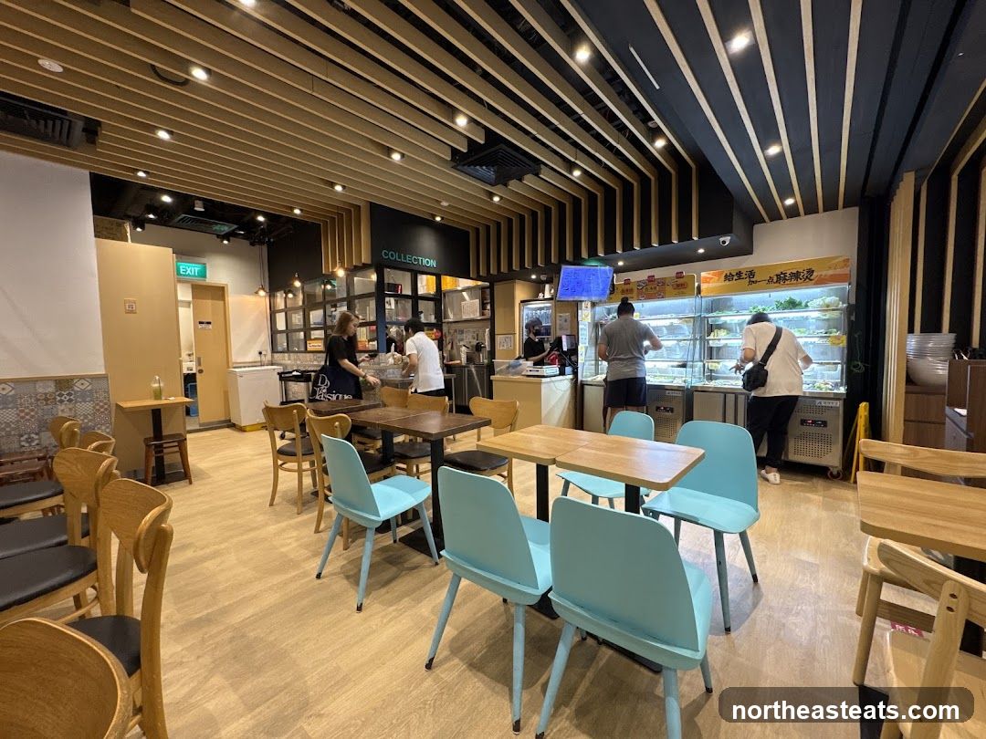 Self-service food counter
