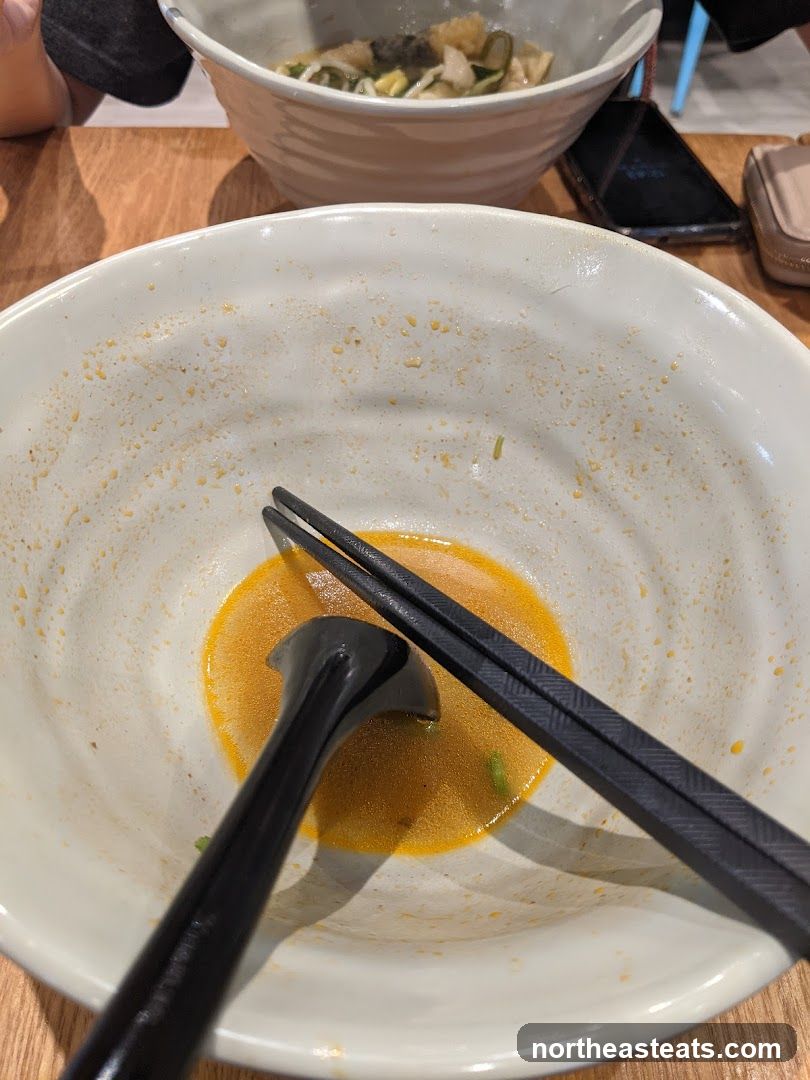 Empty Ramen Bowl