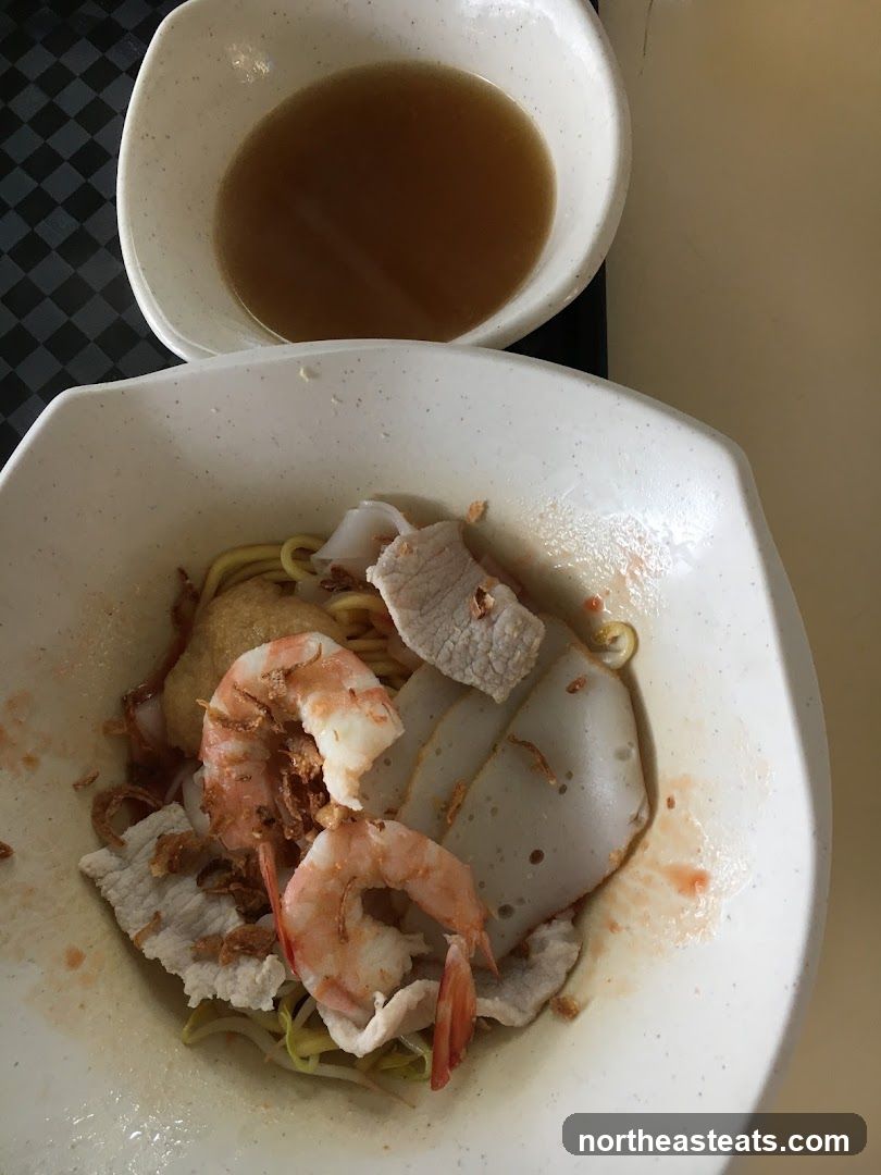 Noodle Soup with Shrimp and Pork