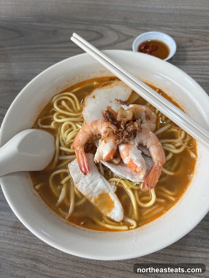 Noodle Soup with Shrimp and Fish