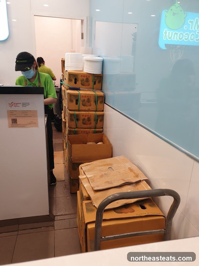 Delivery of coconuts