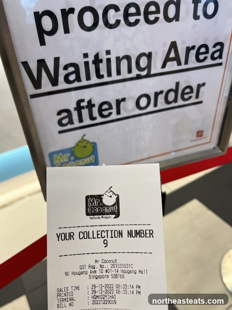 Collection Number Receipt