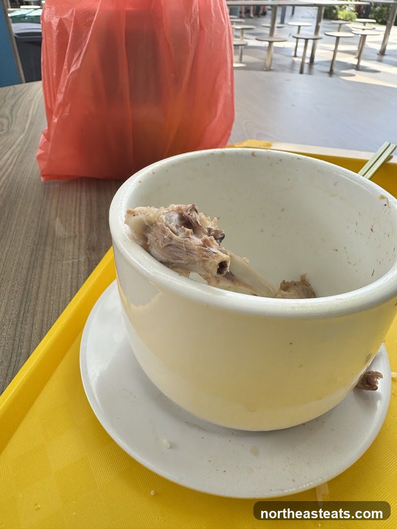 Leftover Food in Bowl