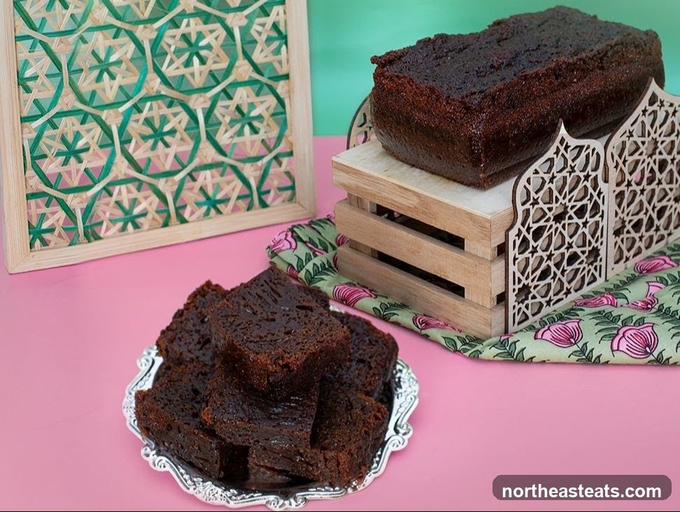 Dark Chocolate Loaf Cake Slices