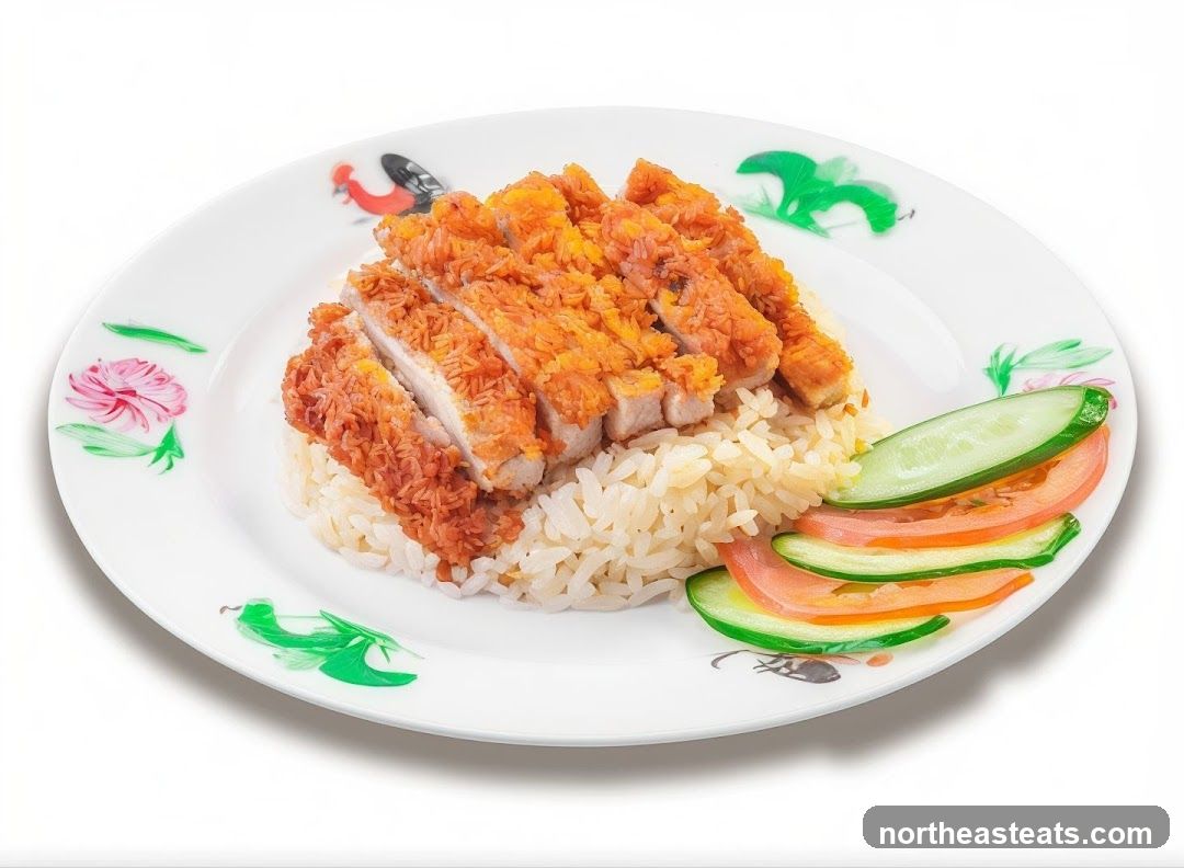 Crispy Chicken with Rice